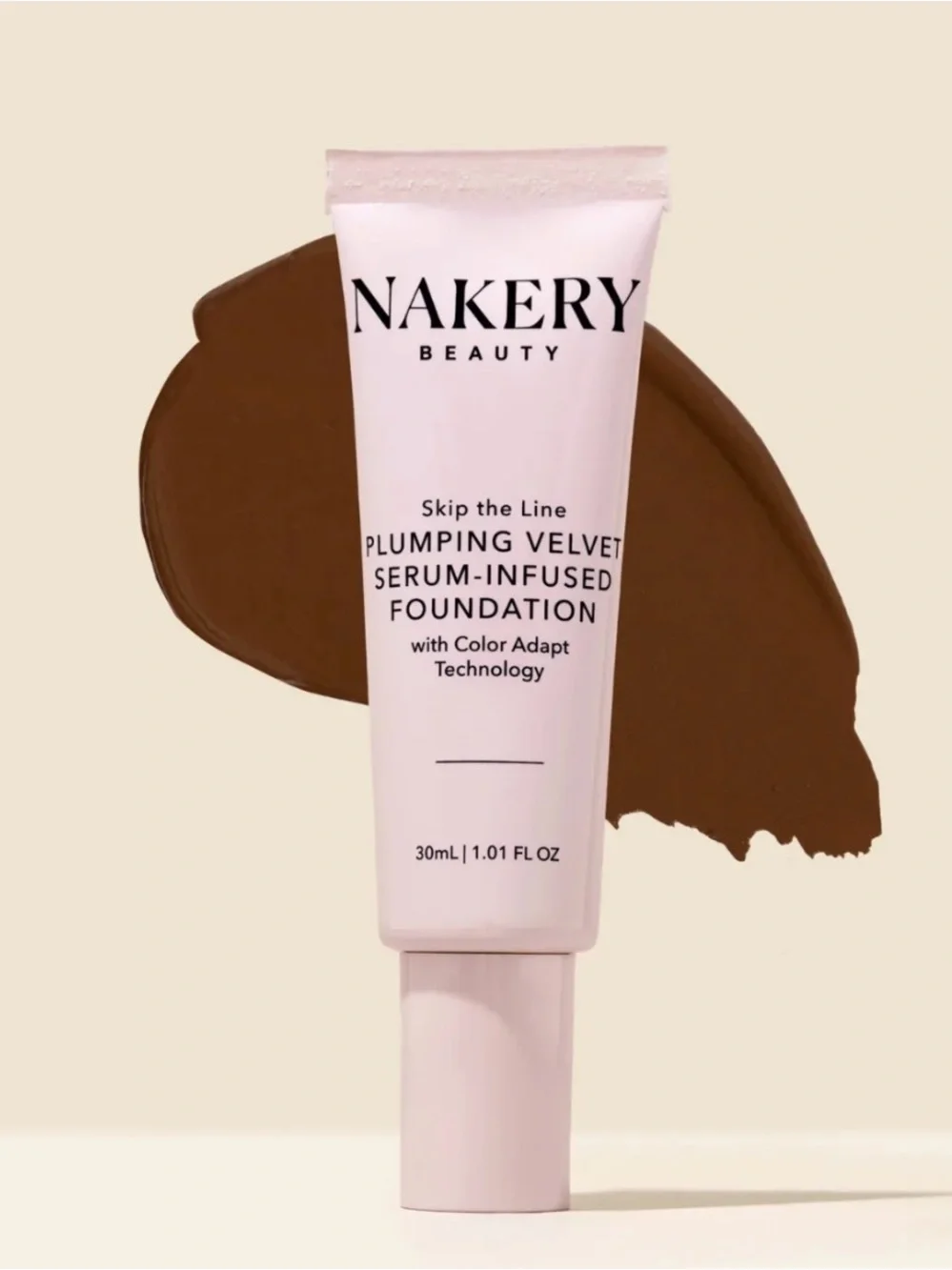 Nakery Beauty Plumping Velvet Serum-Infused Foundation - Deep